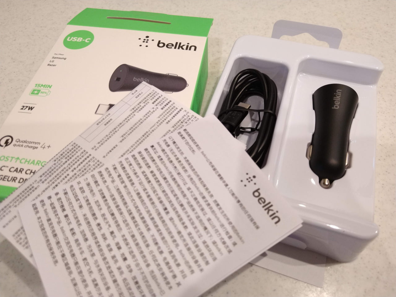 Belkin BOOST CHARGE 車載充電器